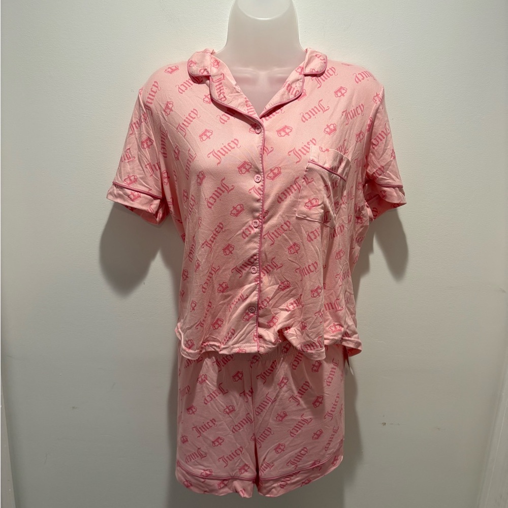 Juicy Couture Pink Pajama Set - Size Medium